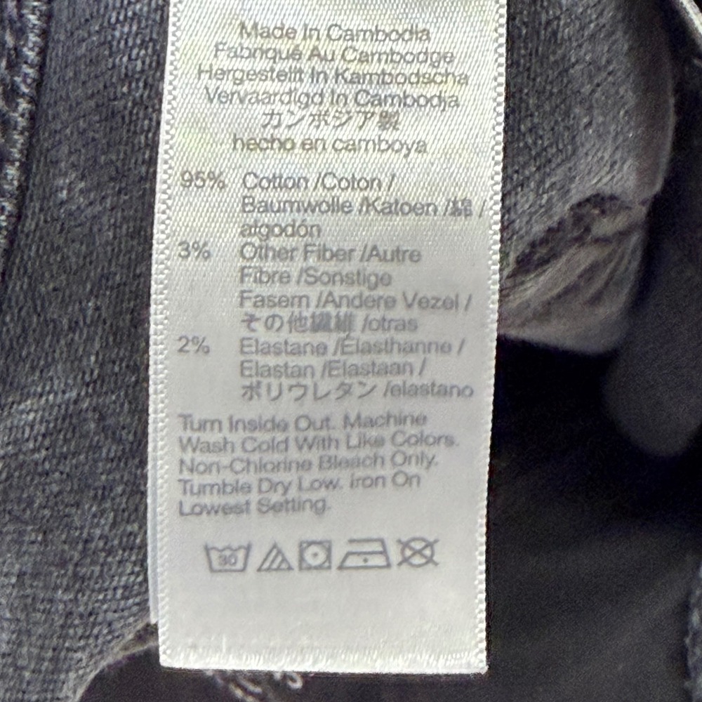 Madewell Cali Demi-Boot Jeans Womens 29P Black High Rise Raw Hem Stretch‎ Denim - Picture 5 of 15